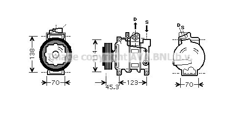 AVA QUALITY COOLING Kompressor,kliimaseade AIK276